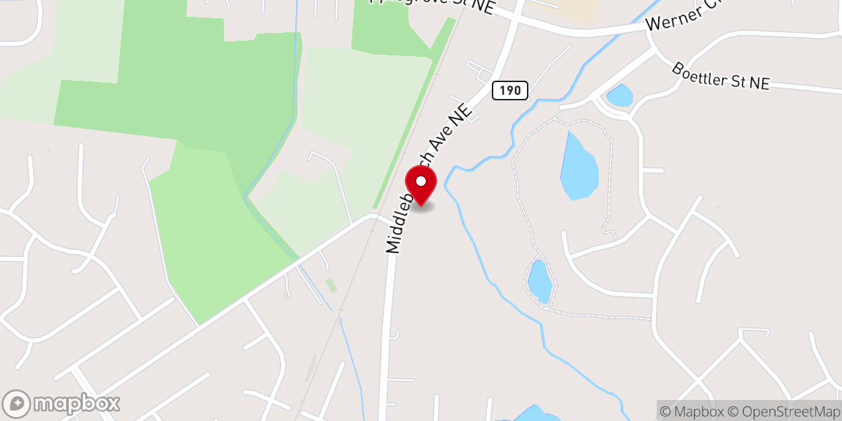 Map showing location of Mighty Wind Christian Outreach