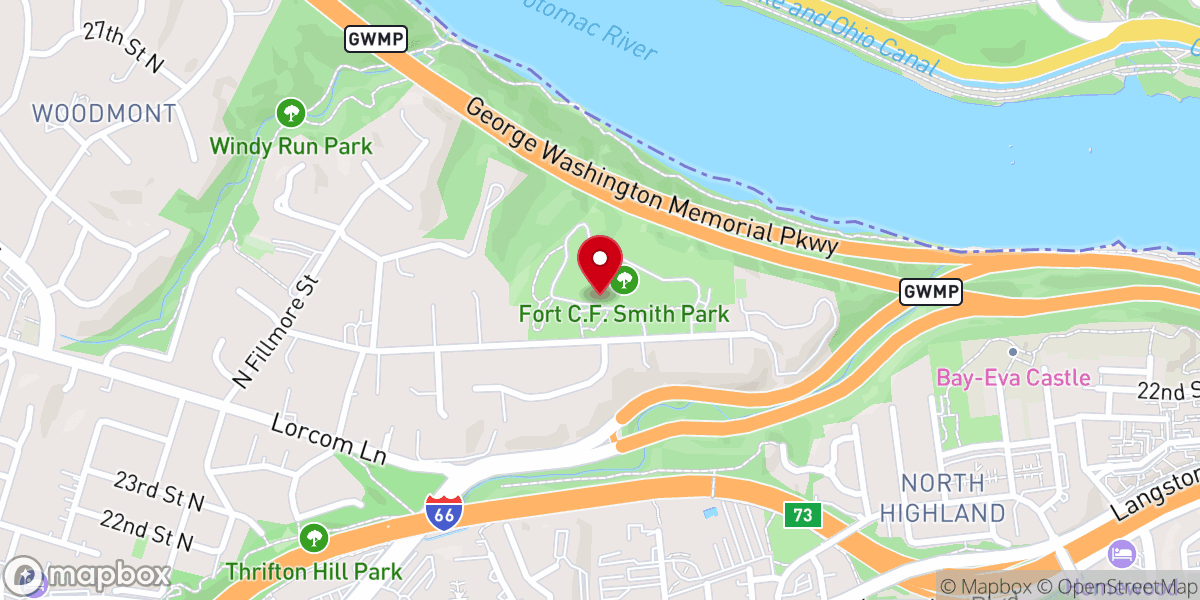 Map showing location of Hendry House
