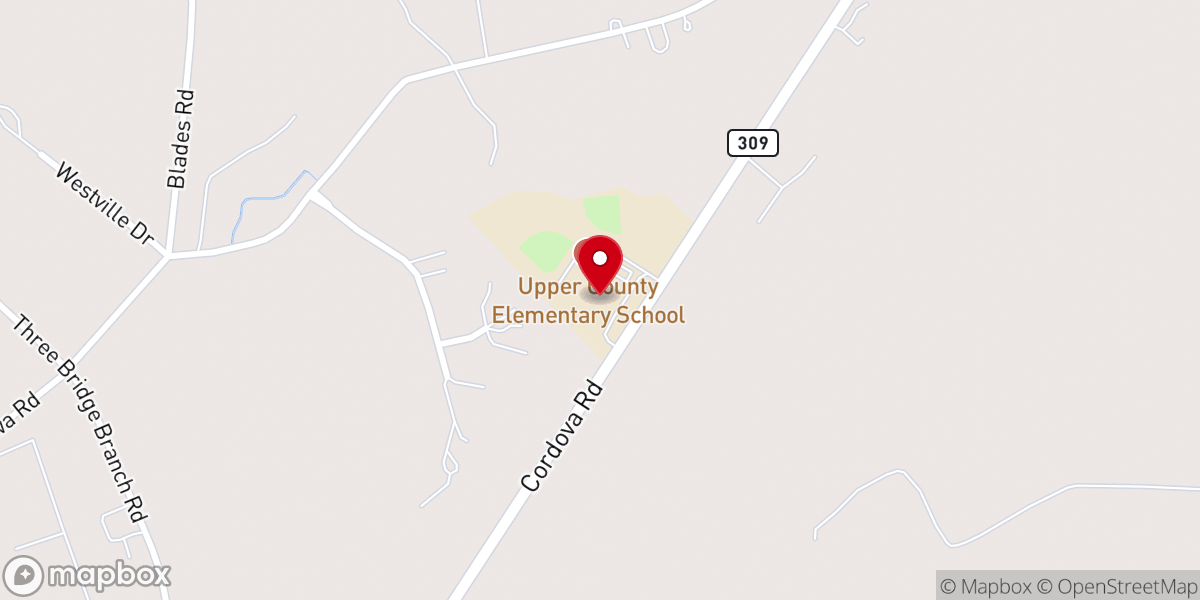 Map showing location of Chapel District Elem School