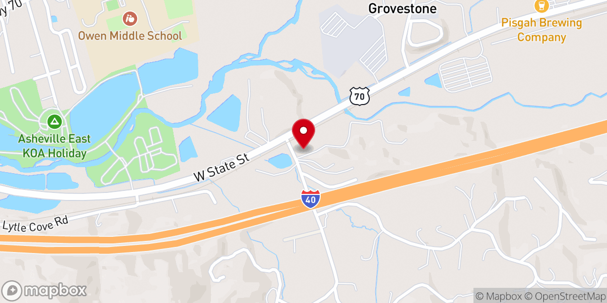 Map showing location of The Blessing Barn