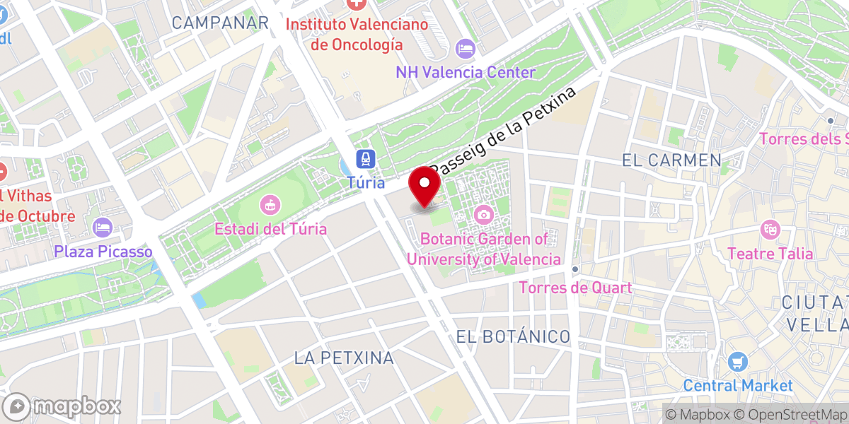 Map showing location of Iglesia Jesuitas Valencia