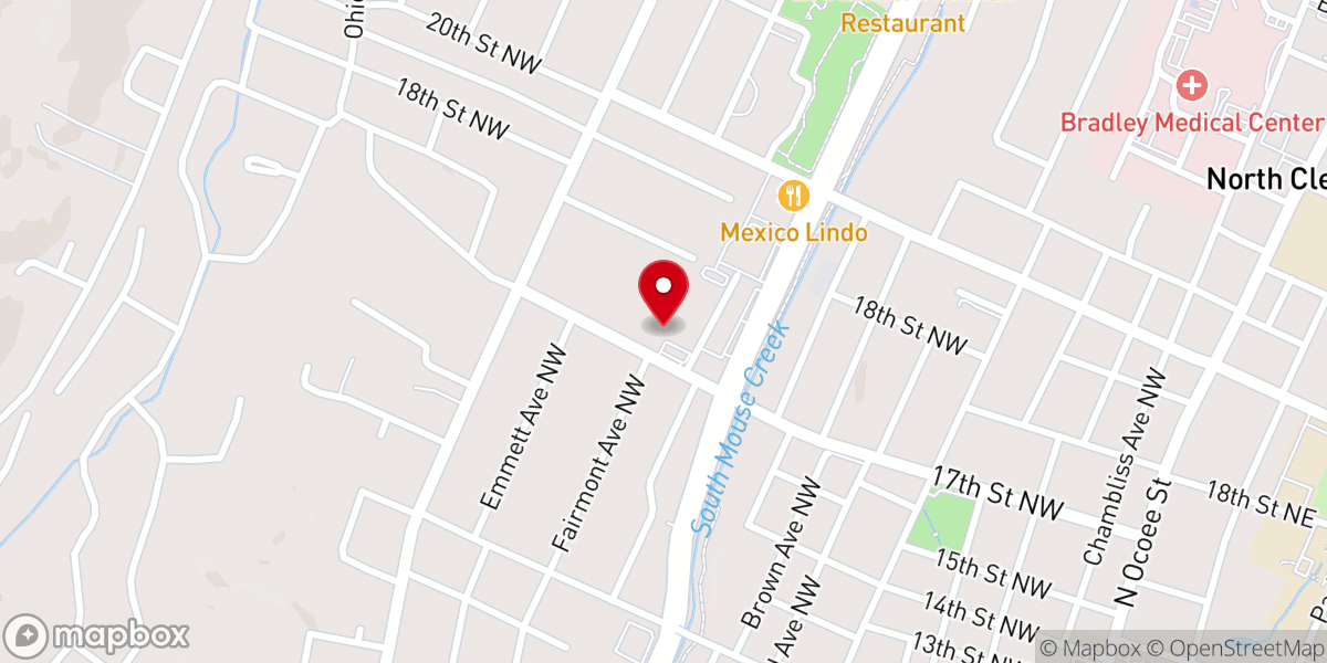 Map showing location of Public Church