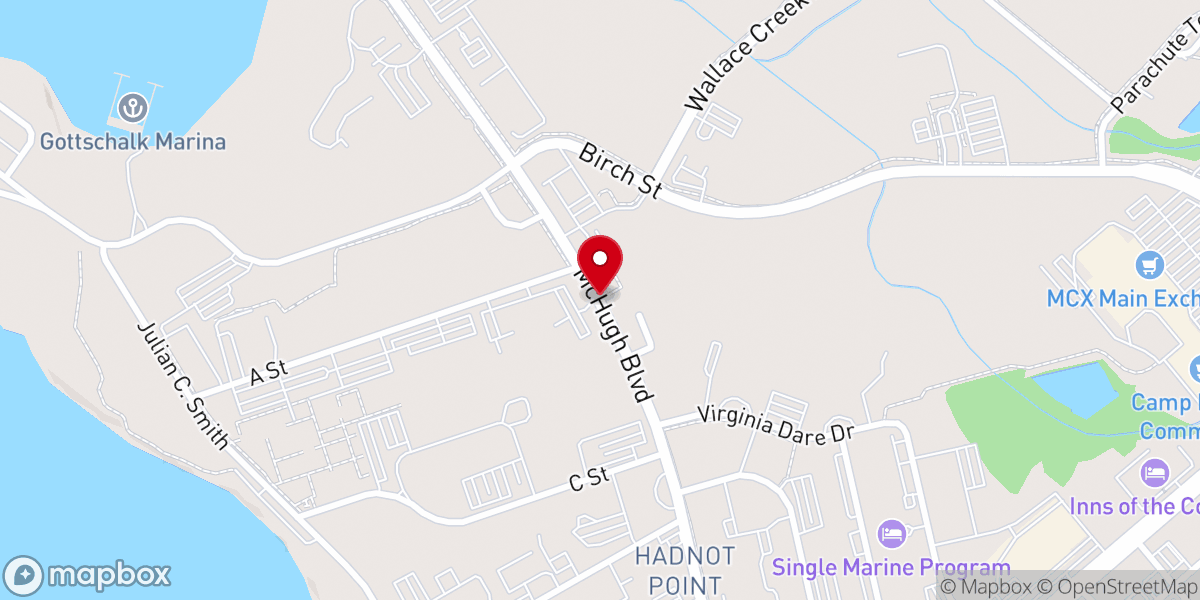Map showing location of St Francis Xavier Catholic Chapel