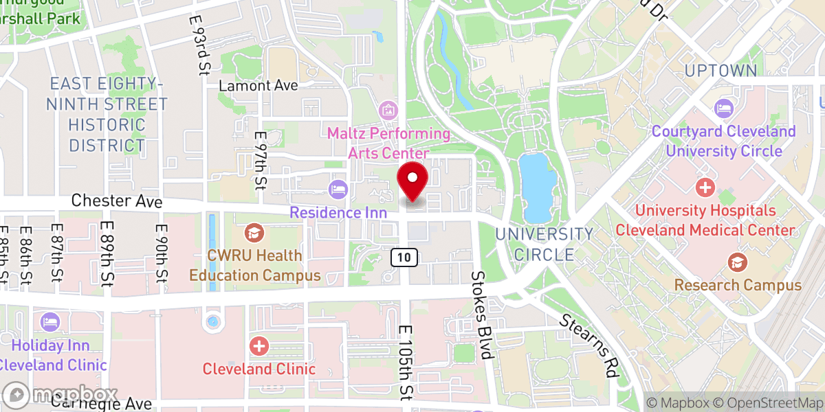 Map showing location of Pentecostal Church of Christ