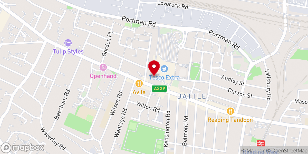Map showing location of Emmanuel Methodist Church