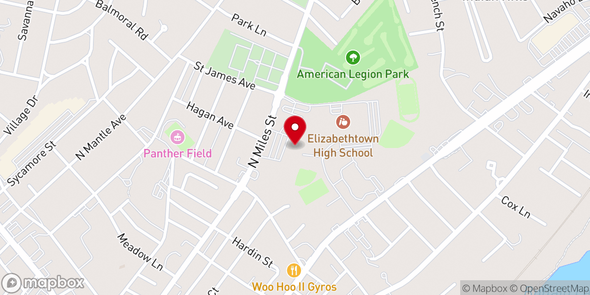 Map showing location of 엘리자베스타운 로드십한인교회 Lordship Korean UMC