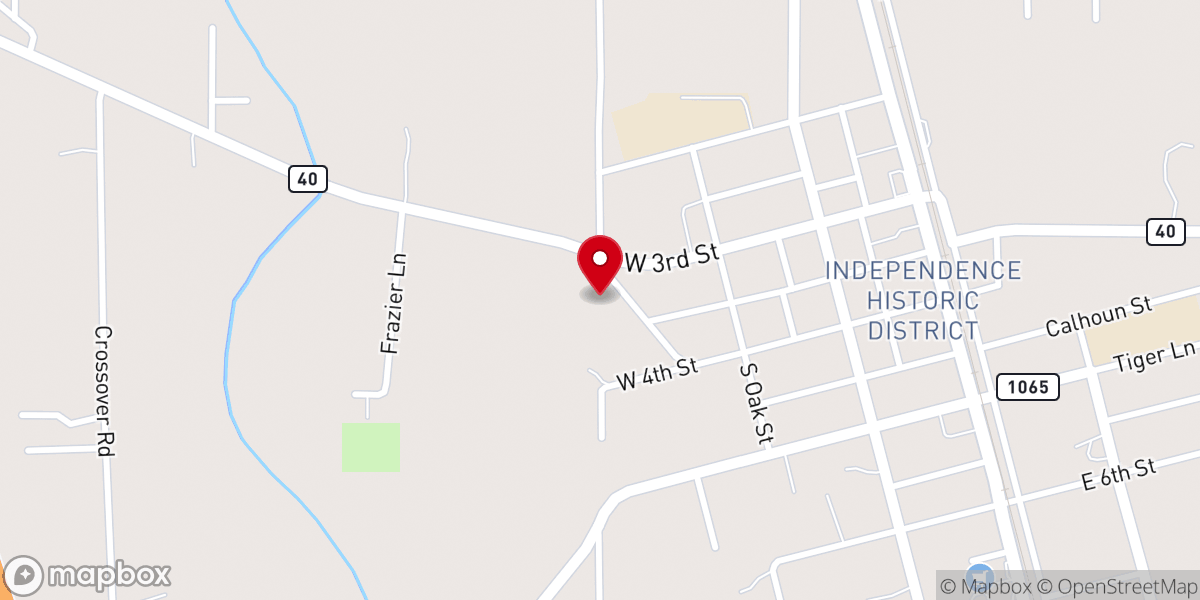 Map showing location of Zion Travelers Missionary Baptist Church