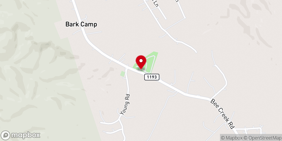 Map showing location of Young Chapel