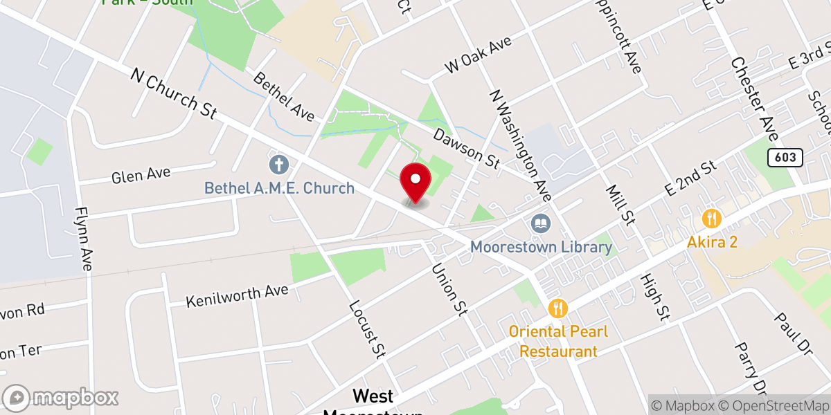Map showing location of Scott A. Long, Wedding Officiants of New Jersey