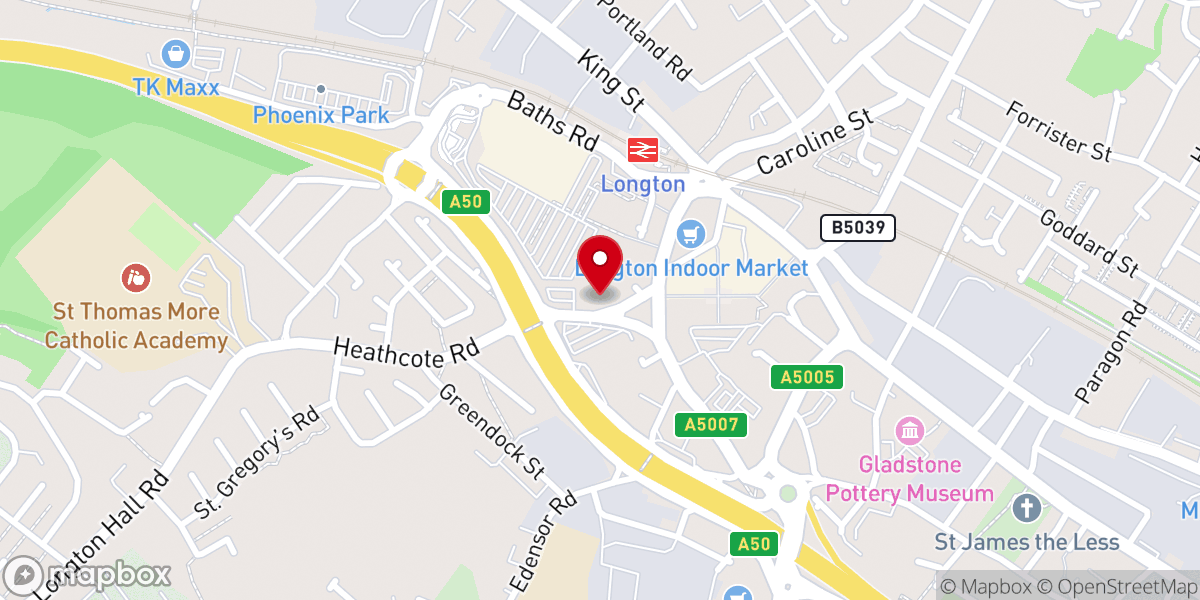 Map showing location of The Holy Catholic Church