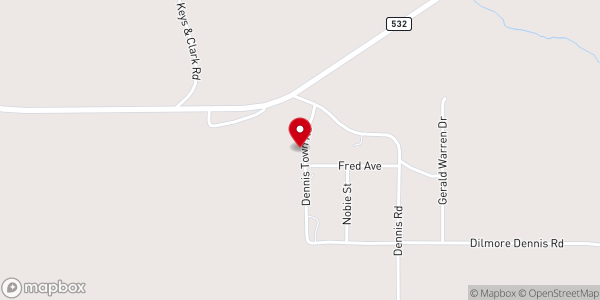 Map showing location of Jesus Name Full Gospel Church