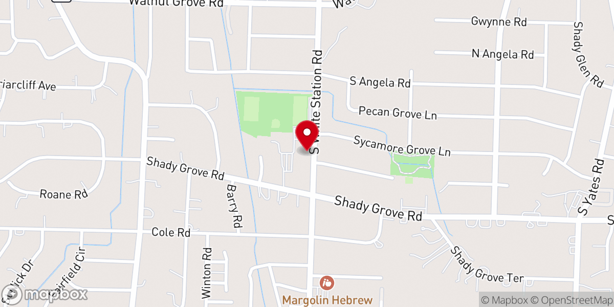 Map showing location of St. Louis Catholic Church