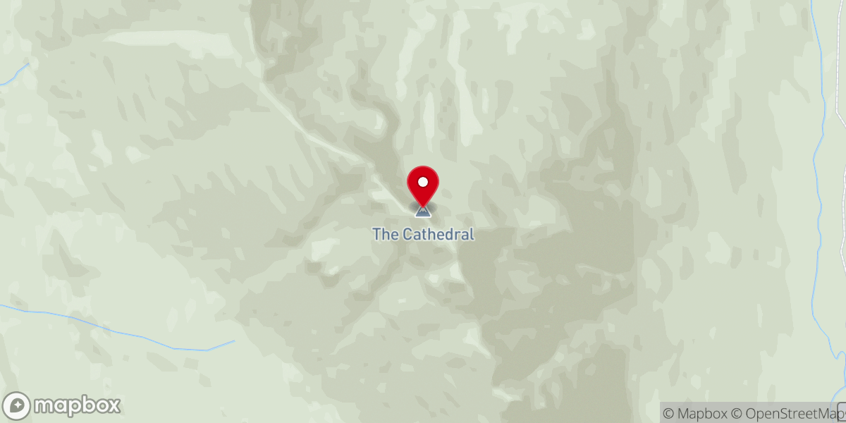 Map showing location of The Cathedral