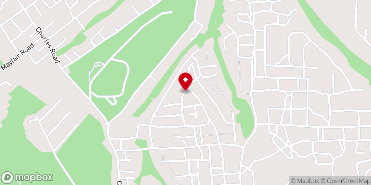 Map showing location of Prince of Peace Presbyterian Church