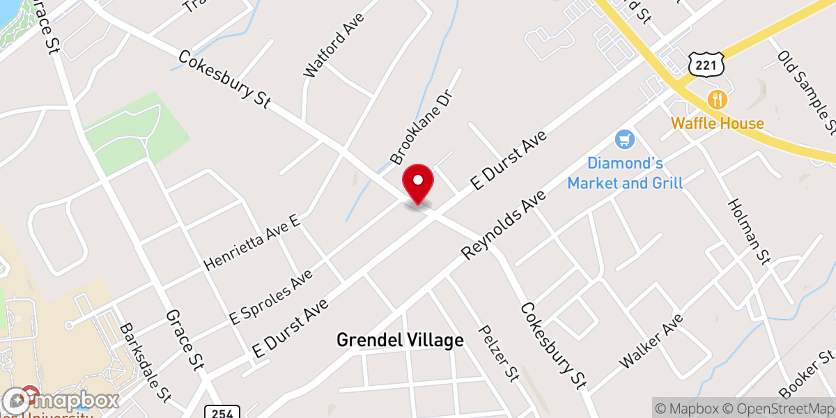 Map showing location of Holy Redeemer Pentecostal Holiness Church
