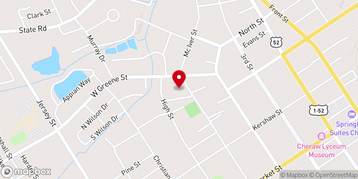 Map showing location of Triumph Church