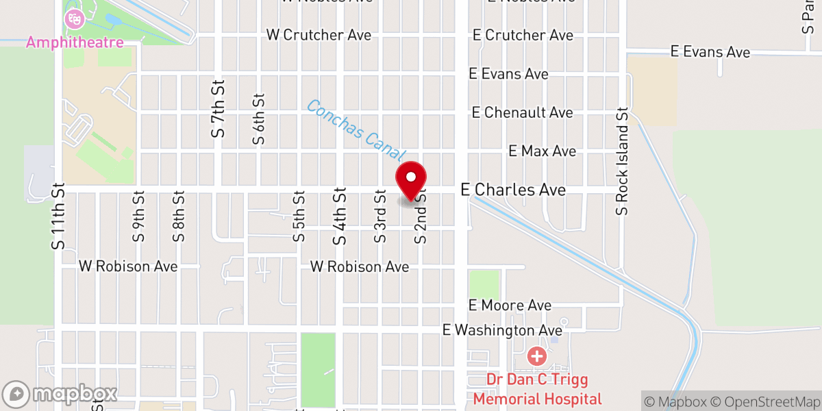 Map showing location of Seventh Day Adventist Church