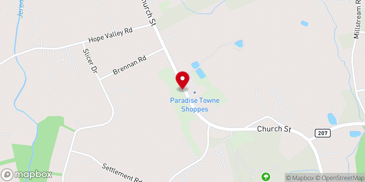 Map showing location of Hebron Miniature Golf