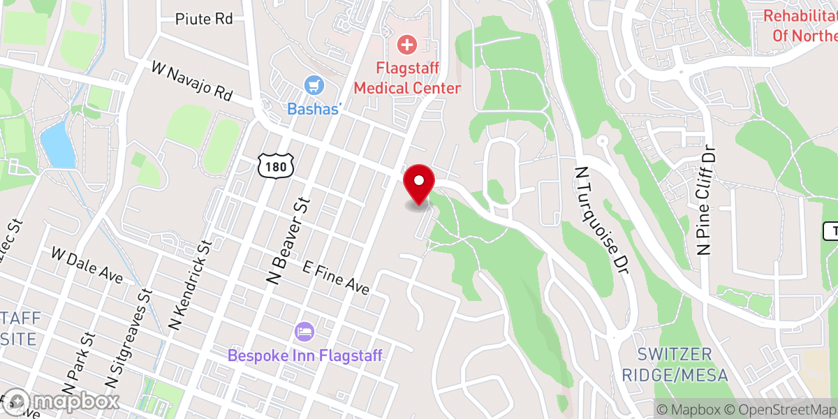 Map showing location of First Southern Baptist Church