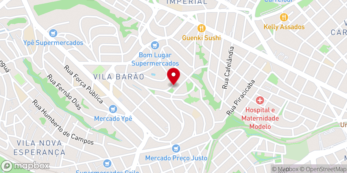 Map showing location of Adpan Sorocaba (Assembléia de Deus Para as Nações)