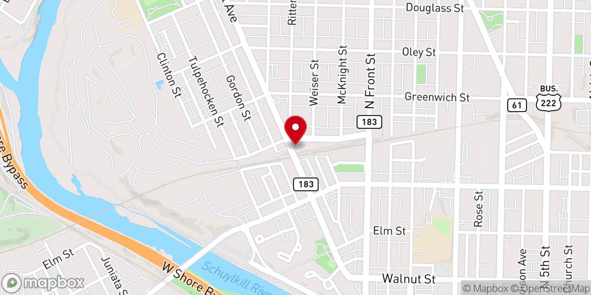 Map showing location of God's Worship & Praise Temple