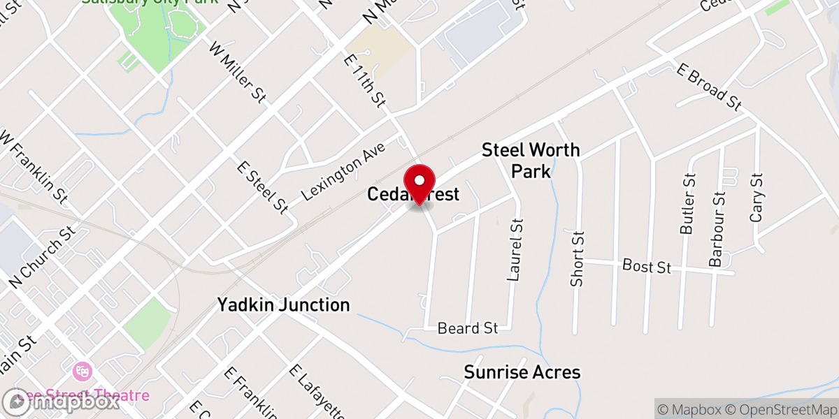Map showing location of Hall's Temple