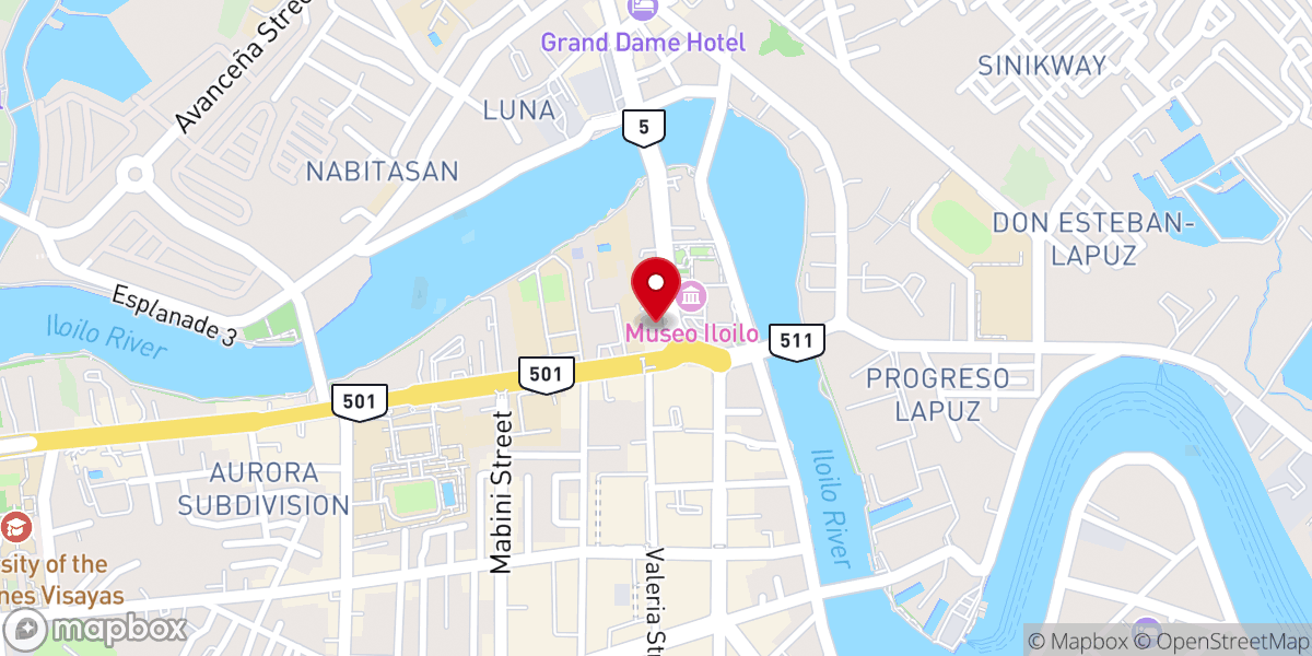 Map showing location of Doane Baptist Church