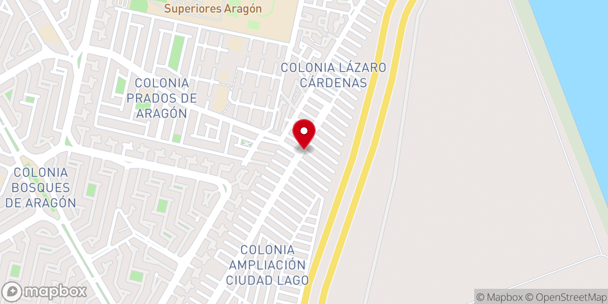 Map showing location of ICEMAS iglesia cristiana evangélica ministerios amor sublime CD lago, nezahualcoyotl