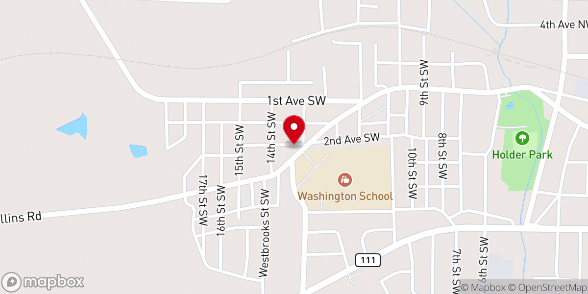 Map showing location of Wilson Chapel Missionary Baptist
