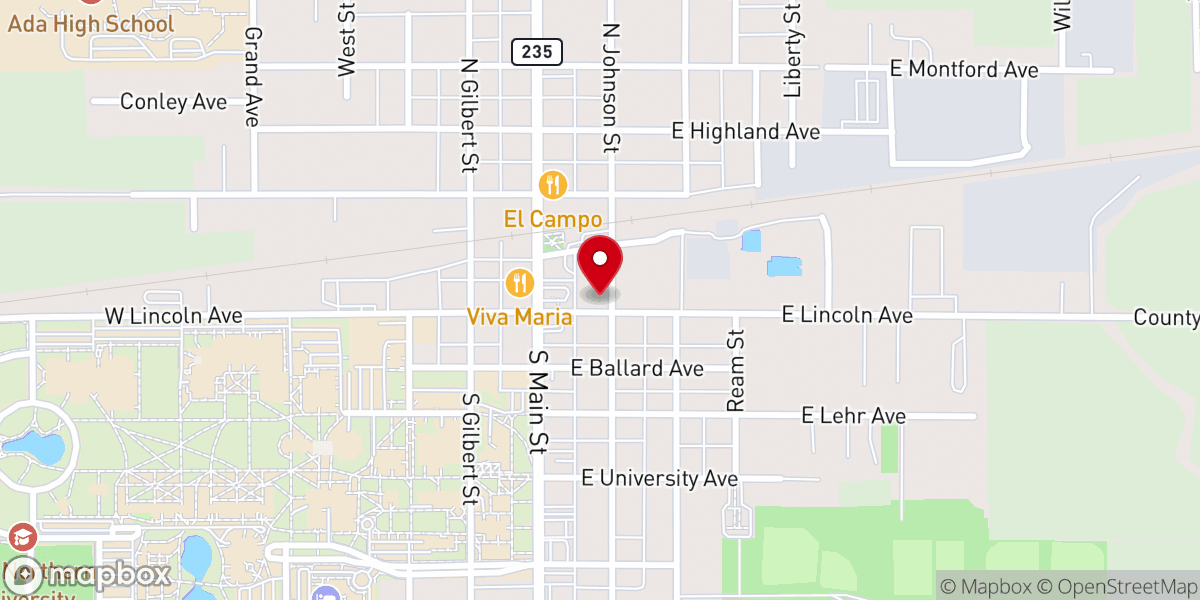 Map showing location of St Mark Lutheran Church