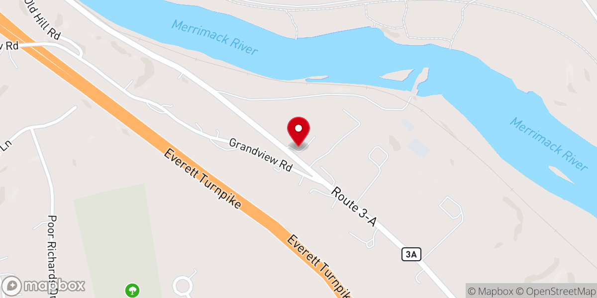 Map showing location of CCUS Hooksett-NH