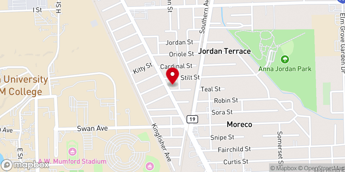 Map showing location of Camphor Memorial United Methodist