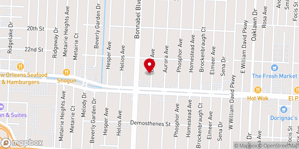 Map showing location of Lakeside Apostolic Church