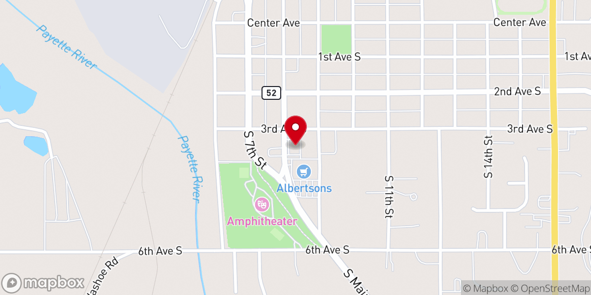Map showing location of WICAP - PAYETTE COUNTY CAP