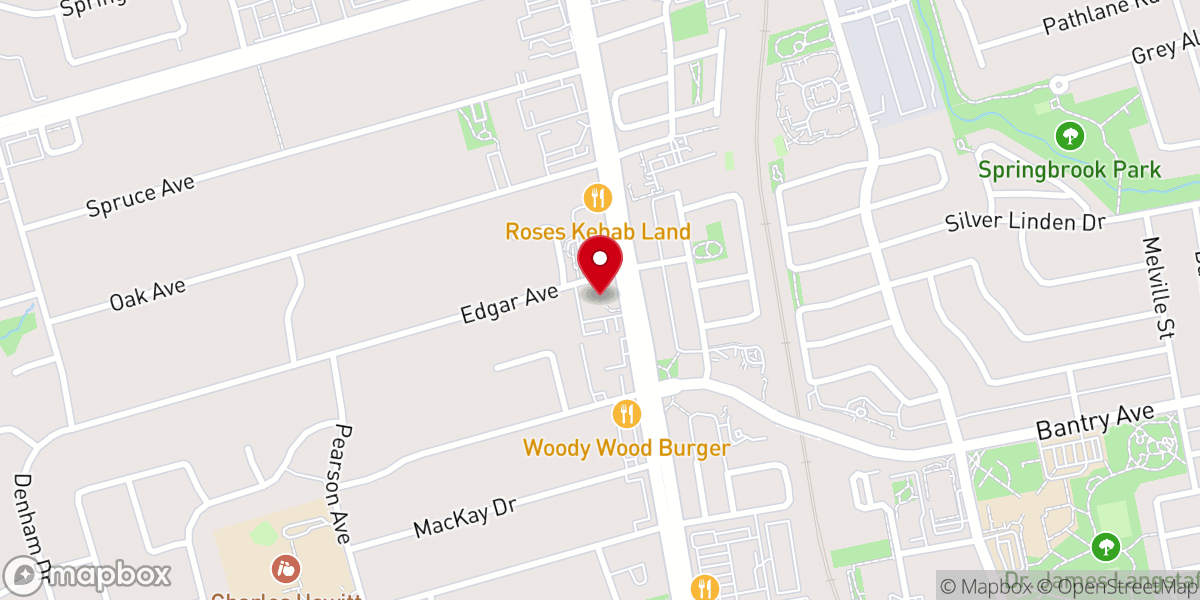 Map showing location of The Salvation Army Richmond Hill Community Church