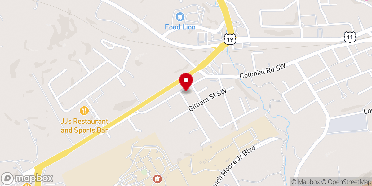 Map showing location of Grace Christian Fellowship
