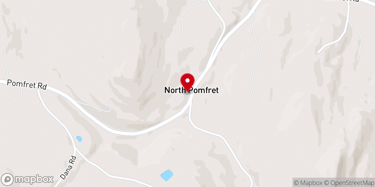 Map showing location of Congregational Church of North Pomfret