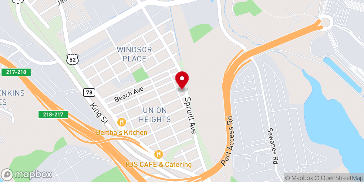 Map showing location of Evening Of Prayer Church Of God In Christ