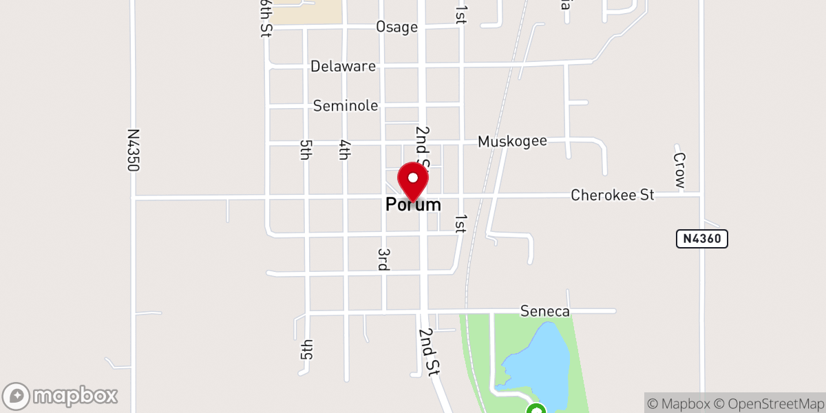 Map showing location of Freedom Baptist Church