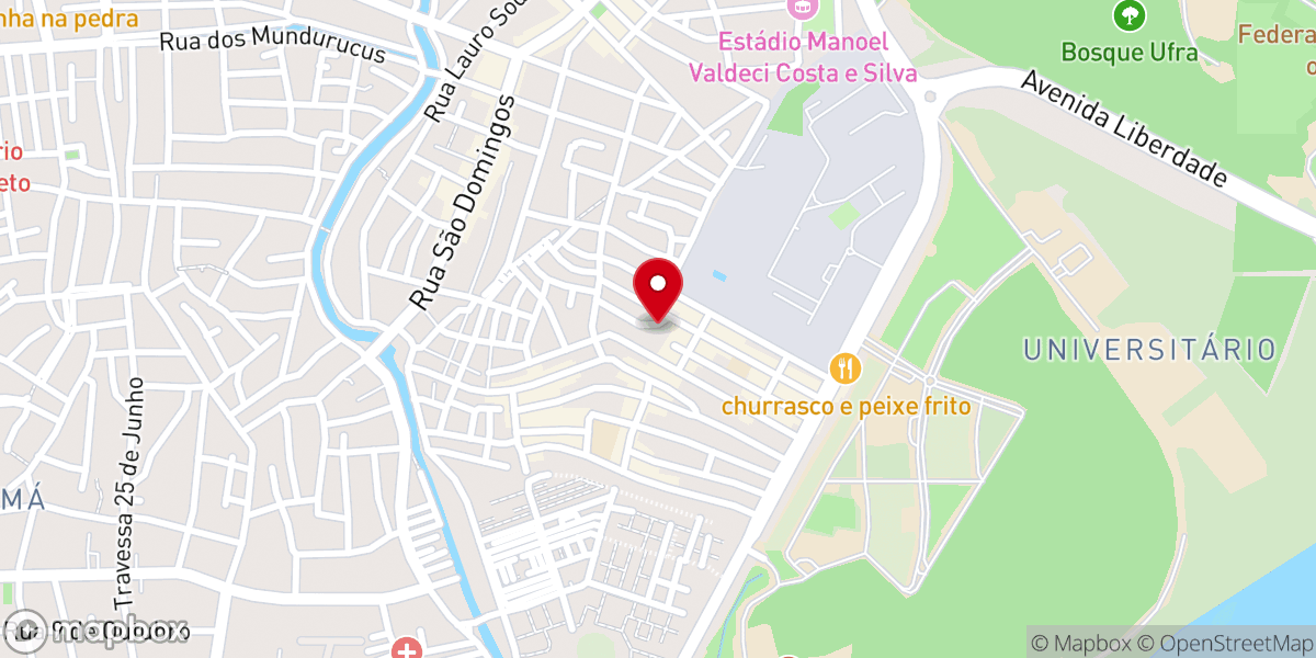 Map showing location of Paróquia Santa Maria de Belém