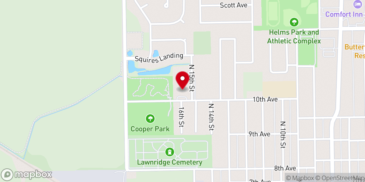 Map showing location of New Hope Fellowship