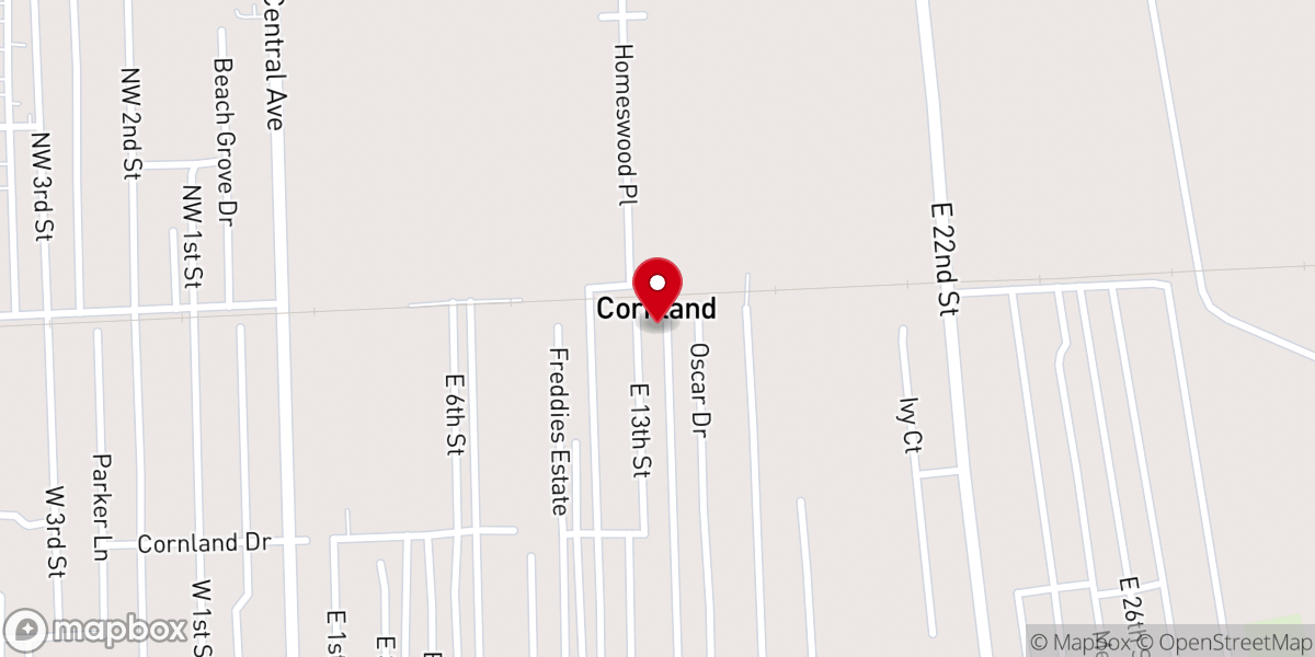 Map showing location of New Rescue Mission Baptist Church