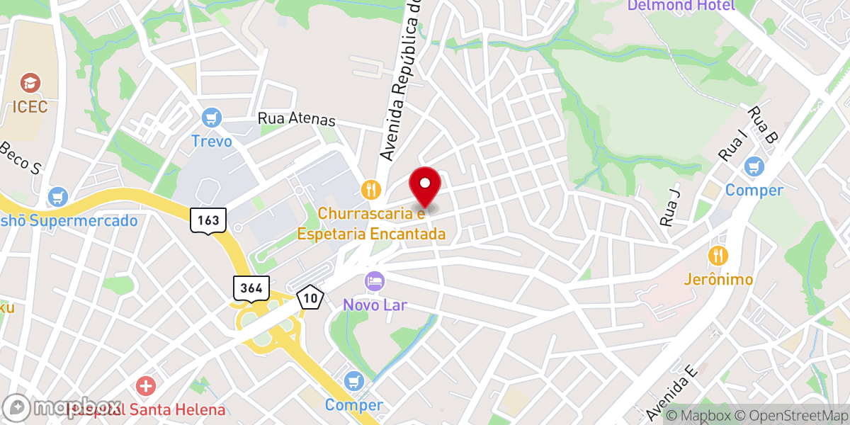 Map showing location of Igreja A Voz De Cristo No Brasil