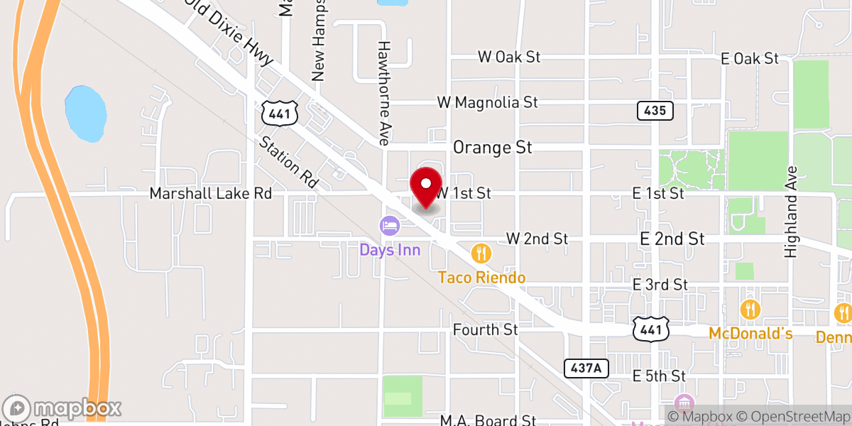Map showing location of Remnant Christian Center
