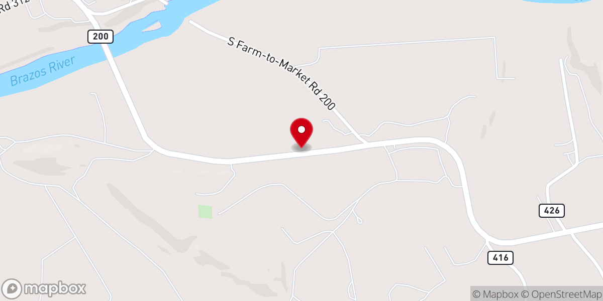Map showing location of La Palmilla Texas