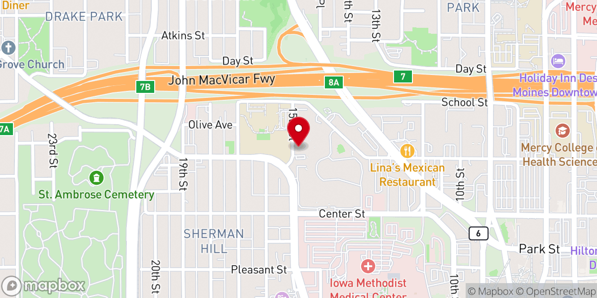 Map showing location of Kyles A.M.E. Zion Church