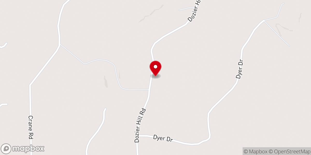 Map showing location of Longview Baptist Church