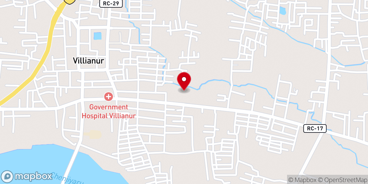 Map showing location of Gratia Plena Church