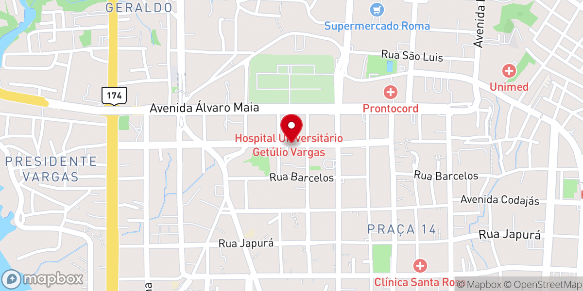 Map showing location of IGREJA BATISTA REDENCÂO