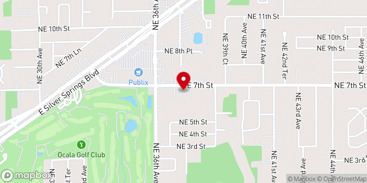Map showing location of First Church of the Nazarene